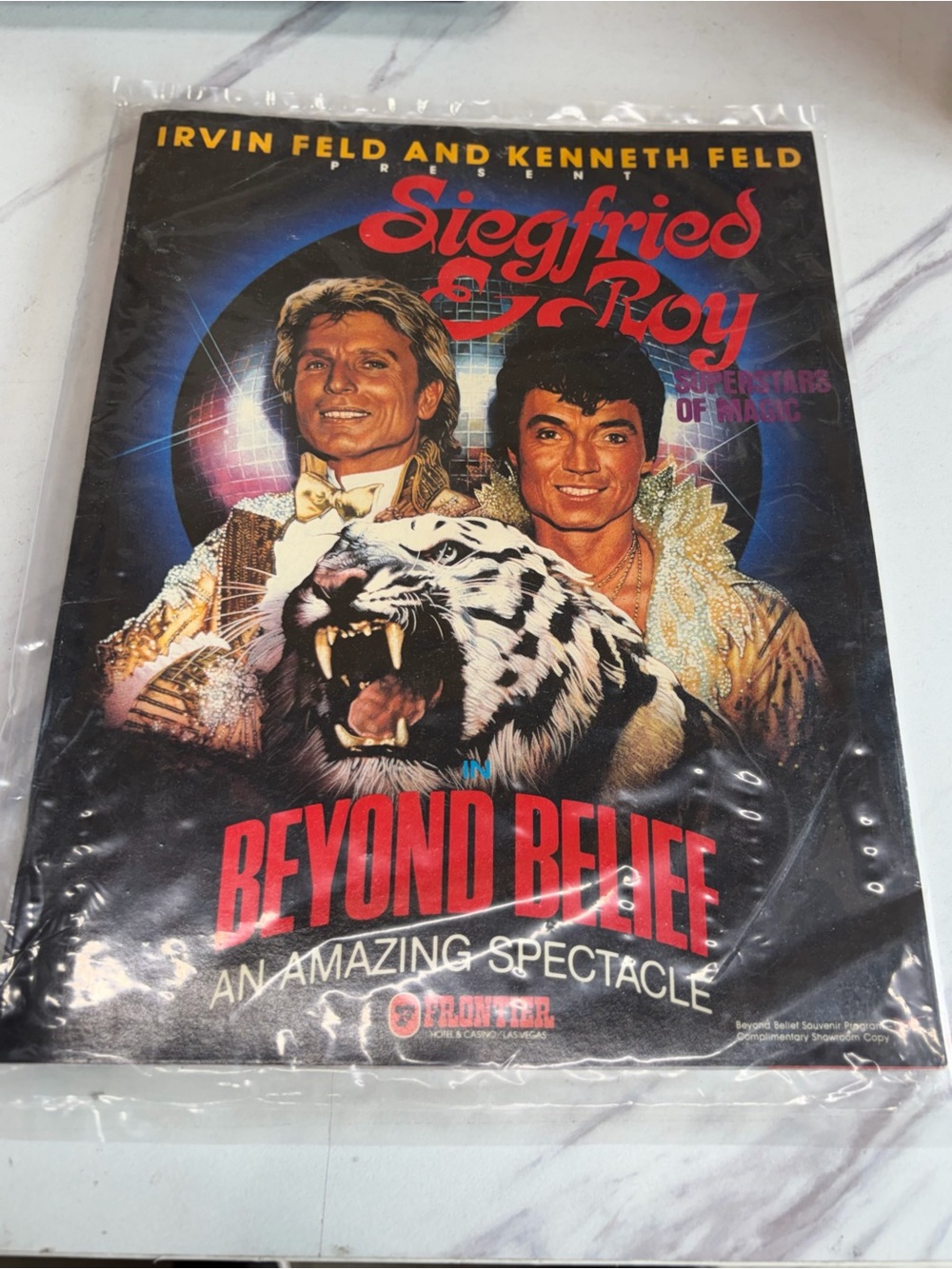 ๐ฅ Vintage Siegfried & Roy Beyond Belief Las Vegas Frontier Souvenir Program๐ฅ